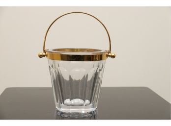 Baccarat Brass Rim Ice Bucket