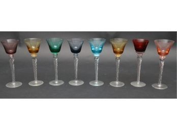Bohemian Colored Drinking Glass Set