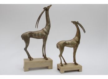 Pair Of Giraffe Figurines