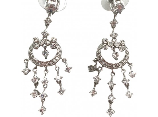 Pair Of Dangle Crystal Earrings