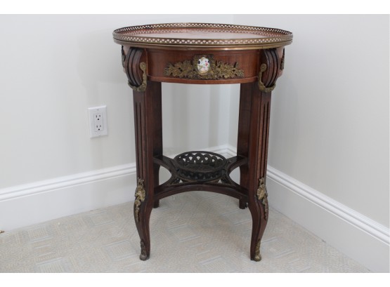 19th Century French Marquetry Cameo Side Table