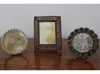 Trio Of Jay Strongwater Picture Frames