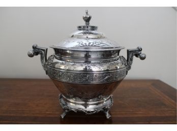 Silver Plated Dish With Lid
