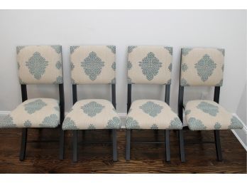 Set Of Four Custom Upholstered Foldable Chairs