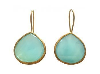 Pair Of Turquoise Gemstone Earrings
