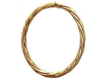 Gold Colored Bangle Bracelet