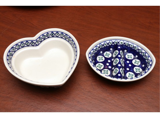Two Piece Dish Set Handmade In Poland
