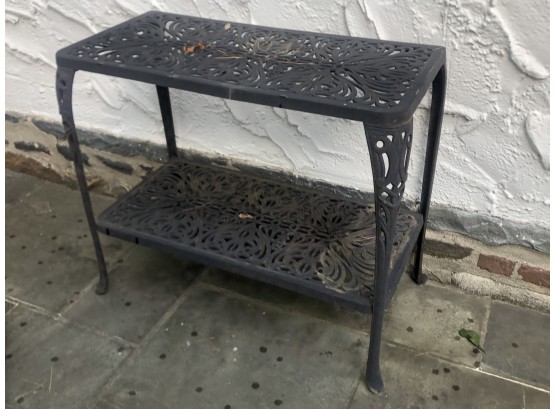 Wrought Iron Patio Console Table