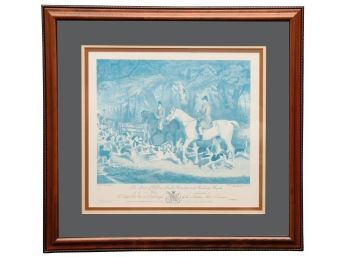 Framed Equestrian Print By R. Davis