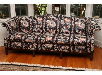 Floral Camelback Sofa