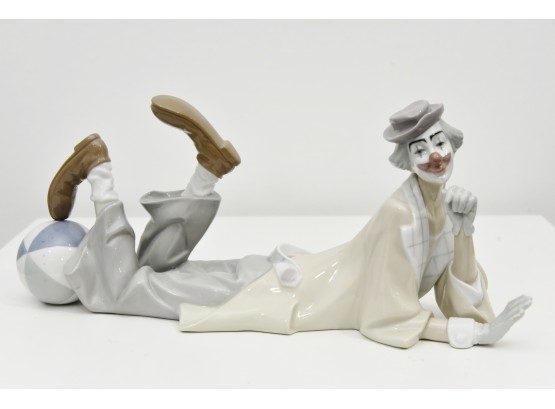 Lladro Clown Laying Down