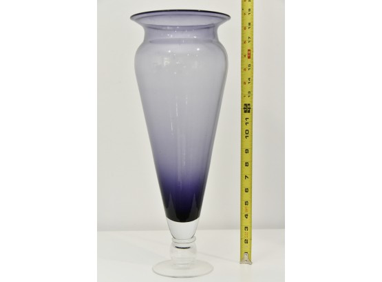 Pair Of Mid Century Purple Vases