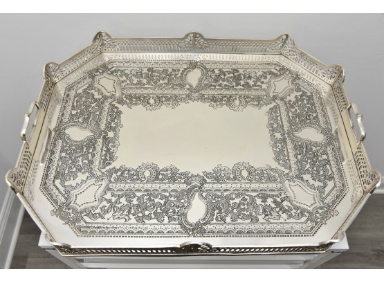 Gorgeous Large Silver Plate Serving Platter