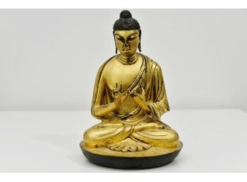 Cast Metal Buddha Sculpture