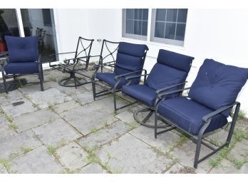 6 Brown Jordan Outdoor Chairs With Cushions