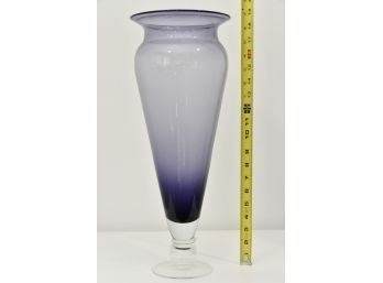 Pair Of Mid Century Purple Vases