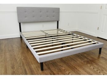 Gray Linen Full Bed