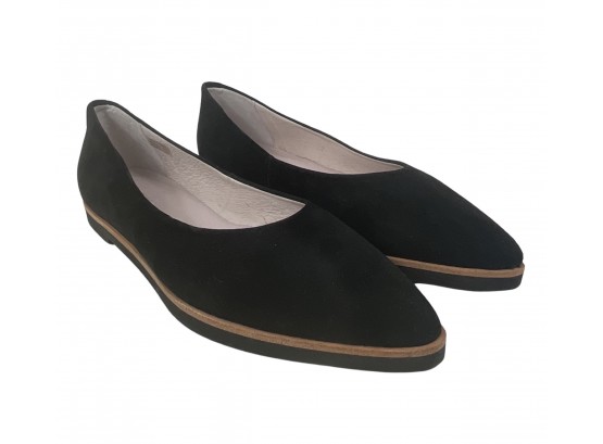 Patricia Green Black Suede Flat Shoe Size 41