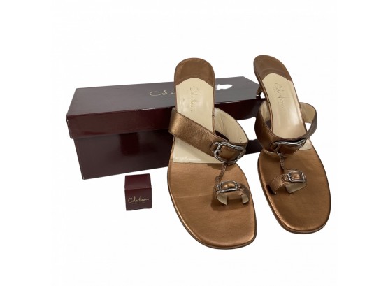 Cole Haan Maria Thong Copper Sandals Size 10