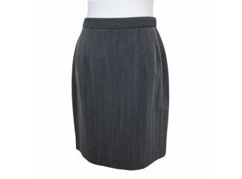 Classiques Entier Herringbone Wool Skirt Size 10