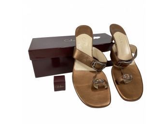 Cole Haan Maria Thong Copper Sandals Size 10