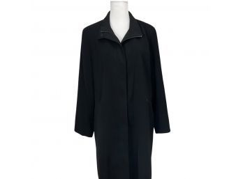 Gallery Womans Black Raincoat Size L