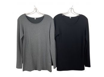 Pair Of UNIQLO Long Sleeve T-shirts Size L