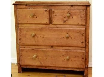 Antique Irish Country Chest Of Drawers