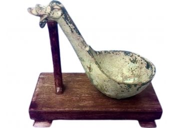 Ancient Chinese Han Dynasty Earthenware Ladle