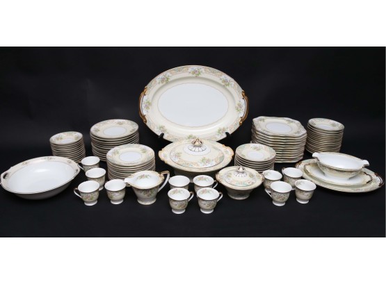 Noritake Tecla 1930's Dish Set 123 Pieces