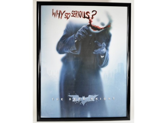 The Dark Knight Poster, Framed Under Plexiglass