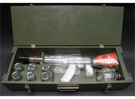AK-47 Poland Potato Vodka Bottle Set In Original Display Box
