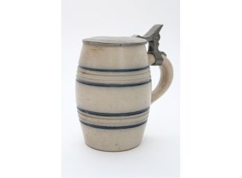 Stoneware Lidded Cup Stein