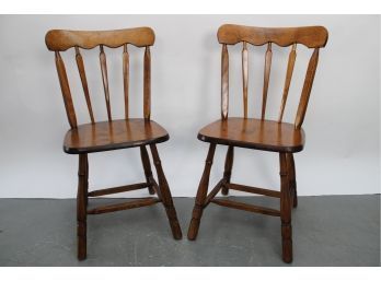 Pair Of L. Rosenbaum Furniture Mahogany Side Chairs