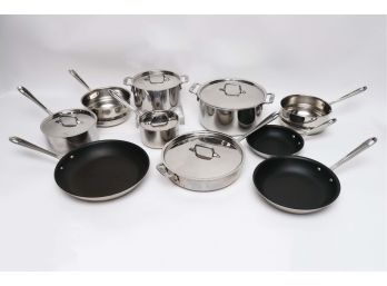 10 Piece All - Clad Stainless Steel Cookware Set