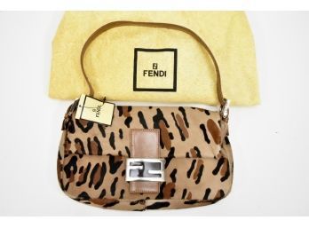 Fendi Calf Hair Animal Print Bag - New With Tags