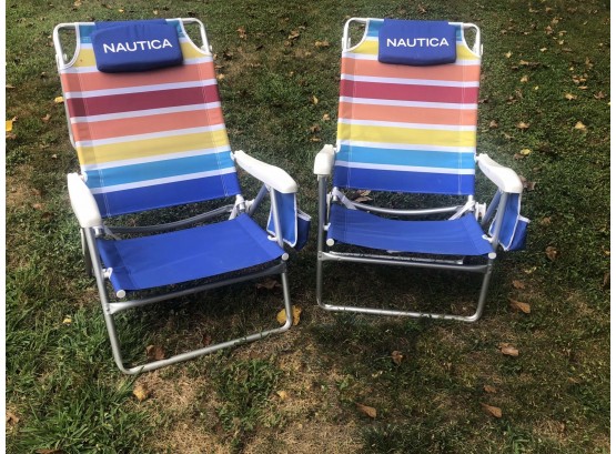 Pair Of Nautica Beach Chairs