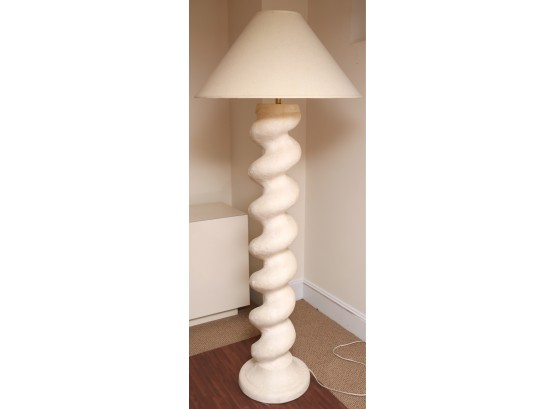 Michael Taylor Spiral Form Solid Plaster Vintage Floor Lamp From Kreiss Paid $4200