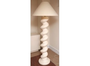 Michael Taylor Spiral Form Solid Plaster Vintage Floor Lamp From Kreiss Paid $4200
