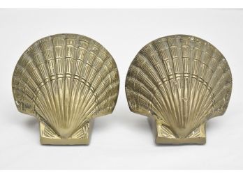 Brass Sea Shell Bookends