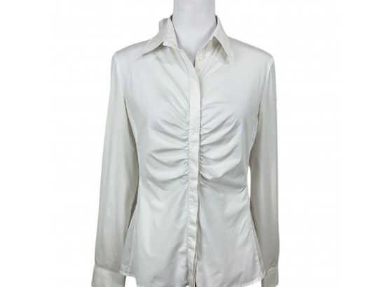 Armani Collezioni Button-front Shirt Made In Italy Size 8