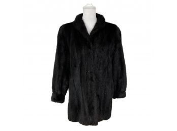 Stunning Black Mink Fur Jacket