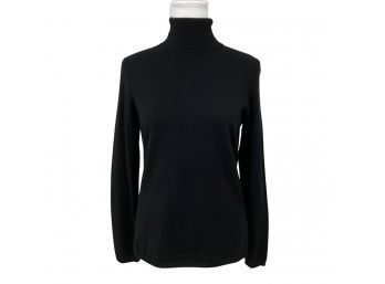 Sutton Studio Cashmere Turtleneck Black Sweater Made For Bloomingdales Size L