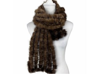 Fur Scarf Shawl With Seven Rows
