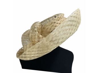 Suzanne Custom Made Ladies Straw Hat With Hat Box