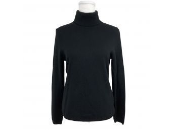 Sutton Studio Cashmere Black Turtleneck Sweater Size XL
