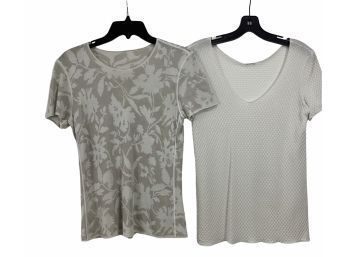 2 Womans Short Sleeve Tops Possible Armani