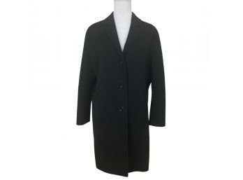 The Kooples Black Wool Coat Size Medium