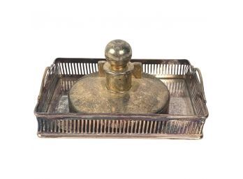Silver Plate Tray And Lid