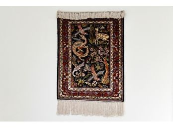 Silk Qum Persian Handmade Wall Hanging